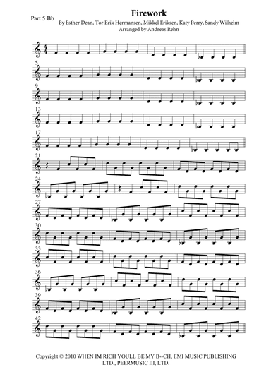 Firework (arr. Andreas Rehn)