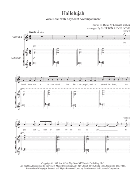 Hallelujah (arr. Shelton Ridge Love)