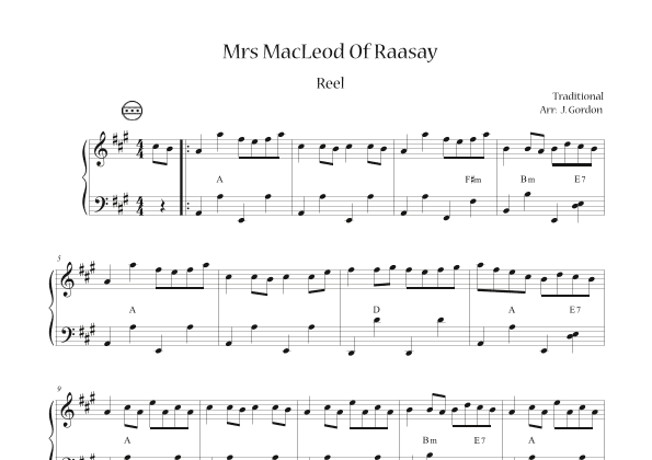 Mrs MacLeod Of Raasay (arr. Julia Gordon)