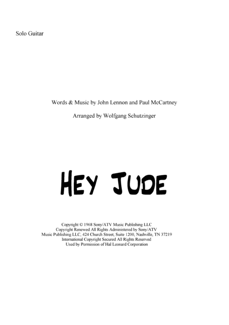 Hey Jude (arr. Wolfgang Schutzinger)