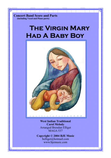 The Virgin Mary Had A Baby Boy - Concert Band Score and Parts PDF (arr. Brendan Elliget MAGA 537)