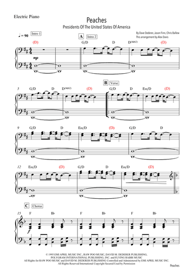 Peaches (arr. Alex Davis)