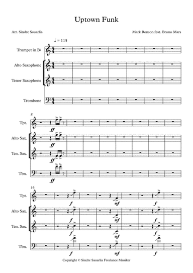 Uptown Funk (arr. Sindre Sauarlia)