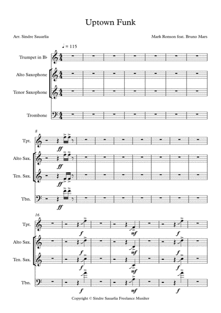Uptown Funk (arr. Sindre Sauarlia)