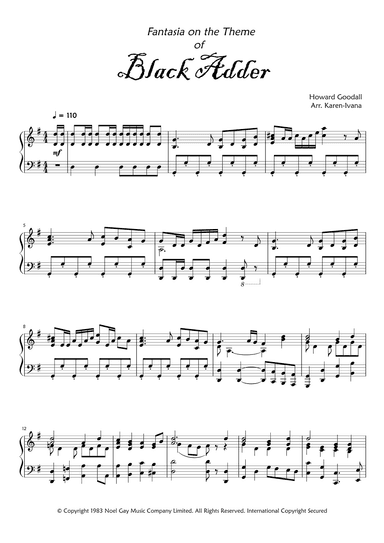 Blackadder Theme (arr. Karen Ivana)
