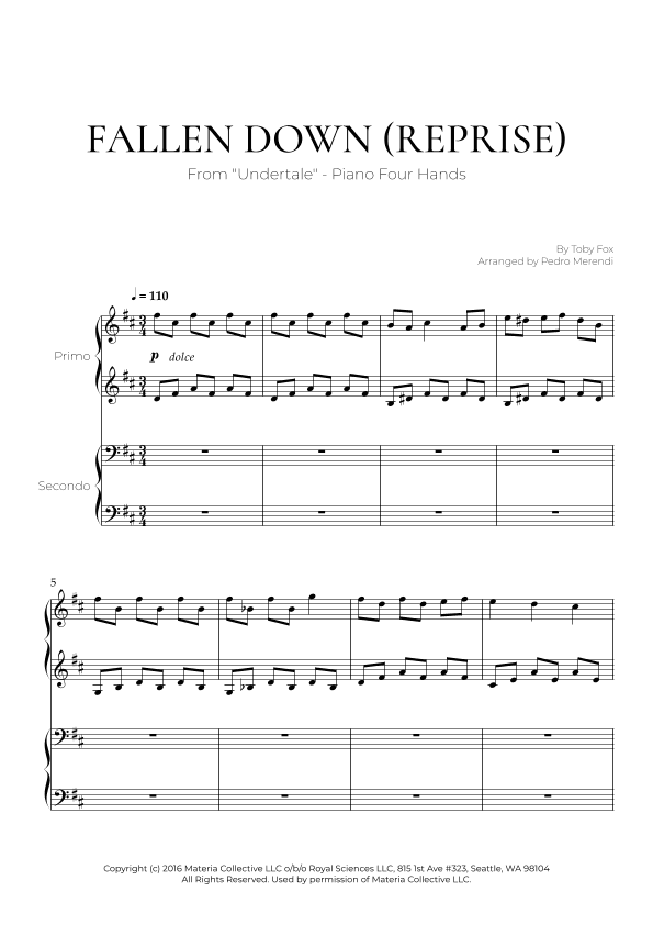 Fallen Down (arr. Pedro Merendi)