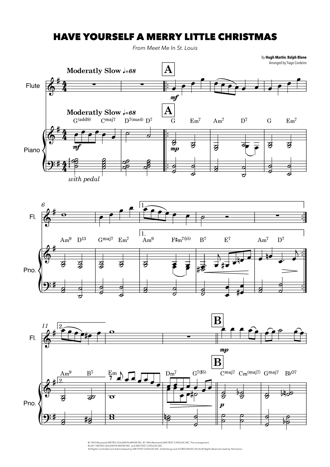 Have Yourself A Merry Little Christmas (arr. Tiago Cordeiro)