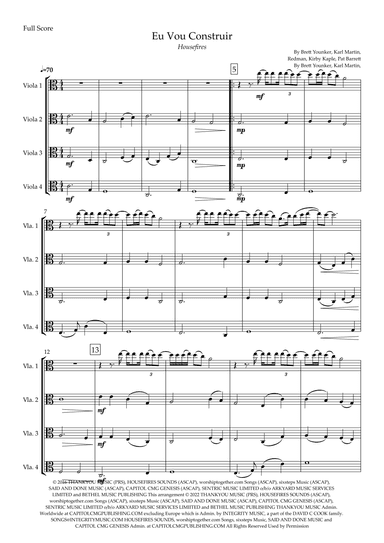 Build My Life (arr. Fabio Britto)