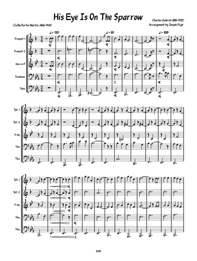 His Eye Is On The Sparrow (arr. Joseph Pugh)