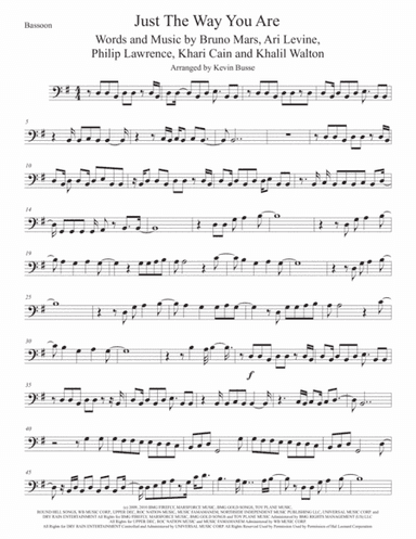 Just The Way You Are (arr. Kevin Busse)