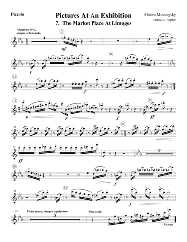 Pictures At An Exhibition Pictures 7 & 8 (arr. Diana L. Appler)