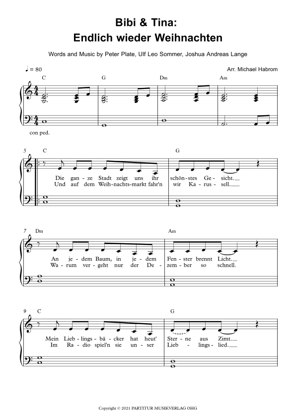 Endlich Wieder Weihnachten (arr. Michael Habrom)