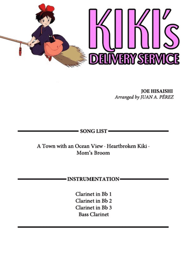 Kiki's Delivery Service (on A Clear Day) (arr. Juan A. Perez)