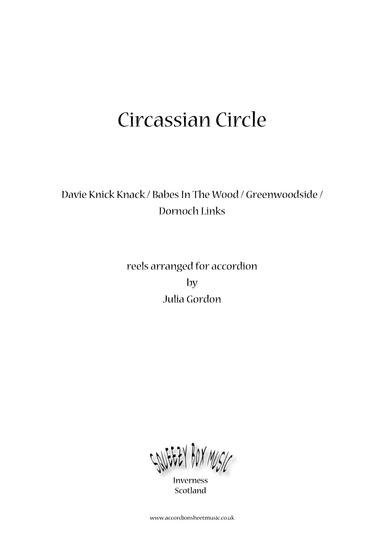 Circassian Circle (Davie Knick Knack / Babes In The Wood / Greenwoodside / Dornoch Links) (arr. Julia Gordon)
