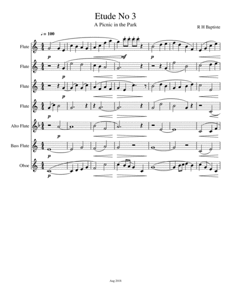 Etude No 3 - A Picnic in the Park