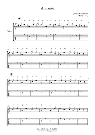 Andante (arr. Pedro Rocha)