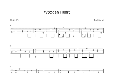 Wooden Heart - Muß I den (arr. Bettina Schipp)