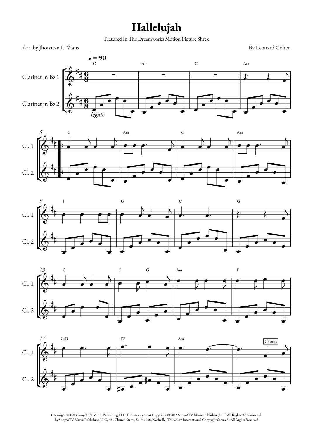 Hallelujah (arr. Jhonatan Lucio Viana)