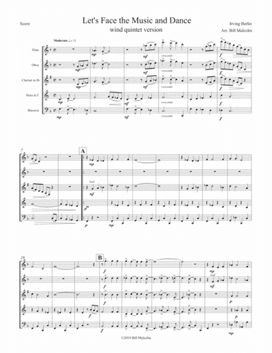 Let''s Face The Music And Dance (arr. Bill Malcolm)