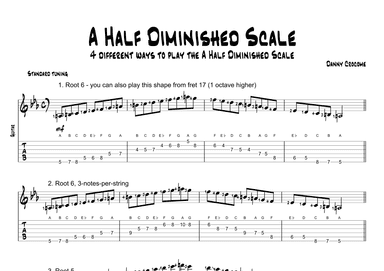 A Half Diminished Scale (4 Ways to Play)