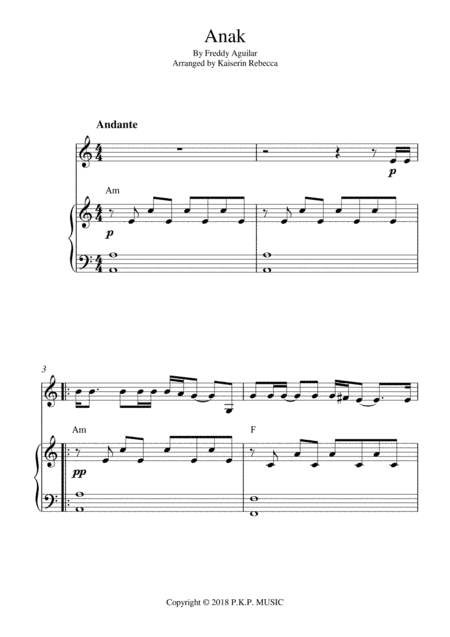 Anak (arr. Kaiserin Rebecca)