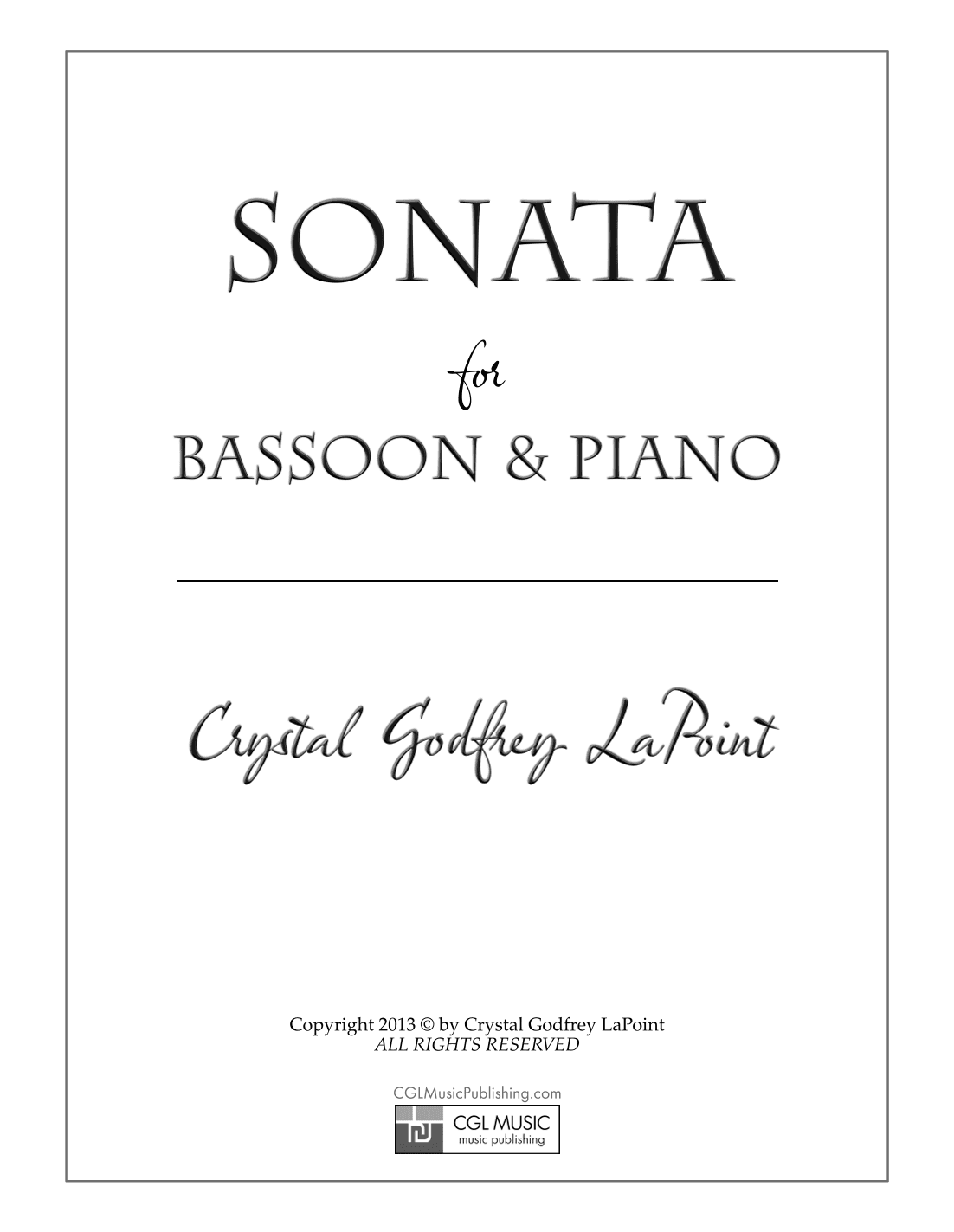 Sonata for Bassoon & Piano |  new edition