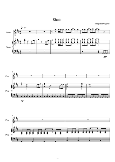 Shots (arr. Imagine Dragons)