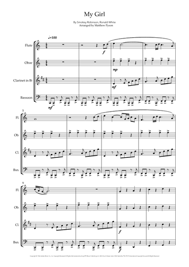 My Girl (arr. Matthew pyeon)