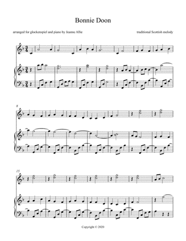 Bonnie Doon (arr. Jeanne Allie)