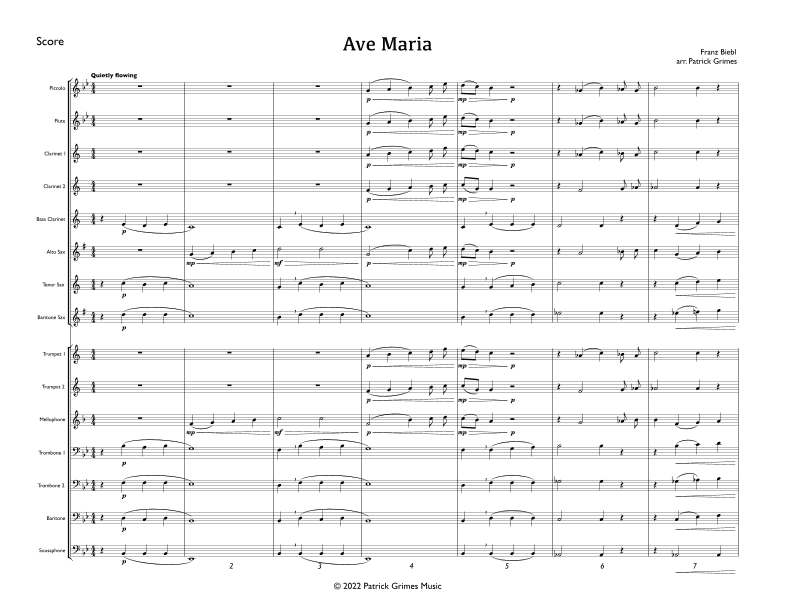 Ave Maria (arr. Patrick Grimes)