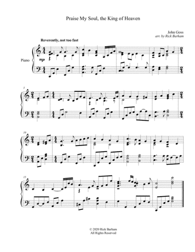 Praise My Soul, the King of Heaven (arr. Rick Barham)