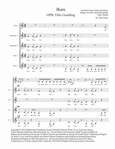 Burn (arr. Wes Davis)