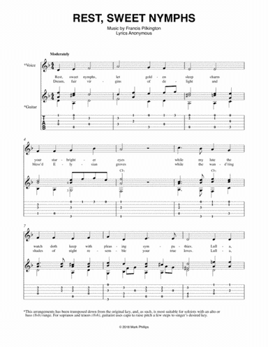 Rest, Sweet Nymphs (arr. Mark Phillips)