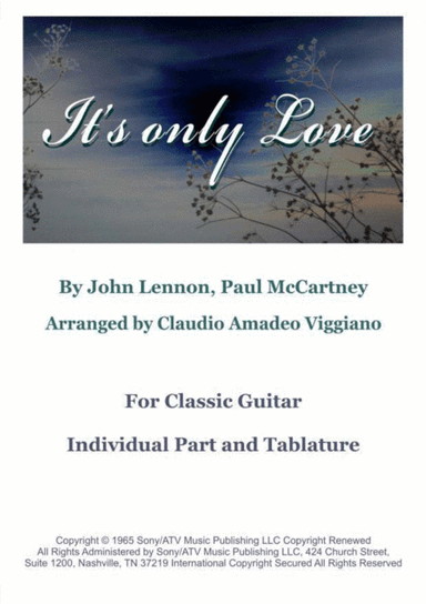 It's Only Love (arr. Claudio Amadeo Viggiano)