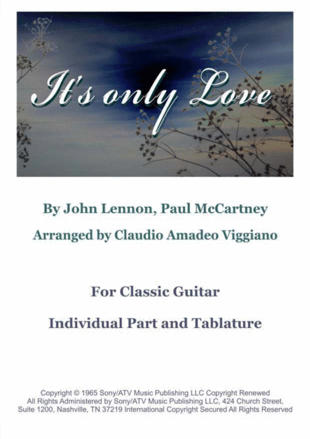 It's Only Love (arr. Claudio Amadeo Viggiano)