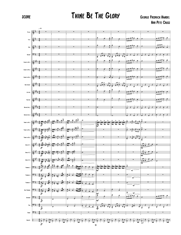 Thine be the glory (arr. Pete Cross)