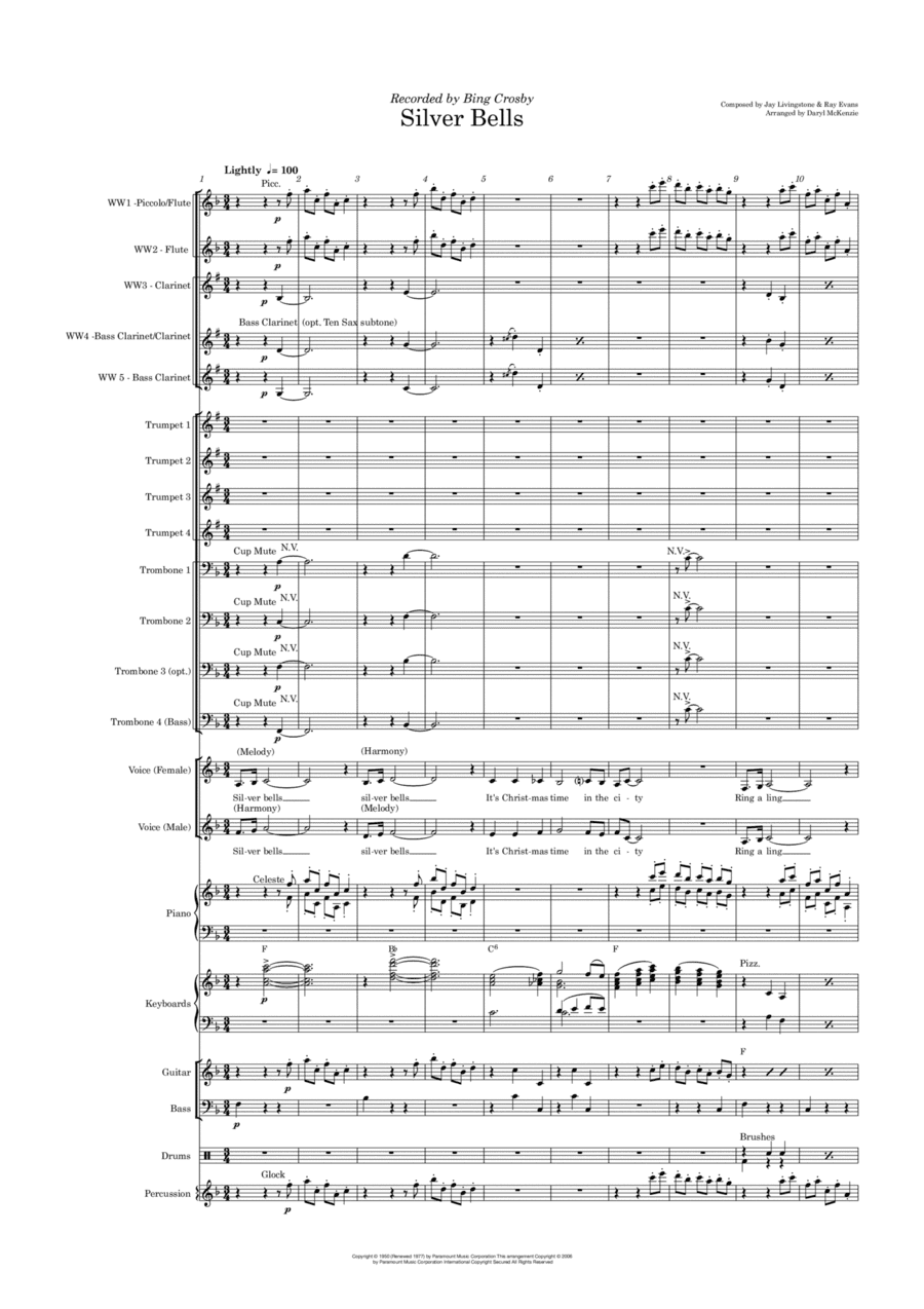 Silver Bells (arr. Daryl McKenzie)