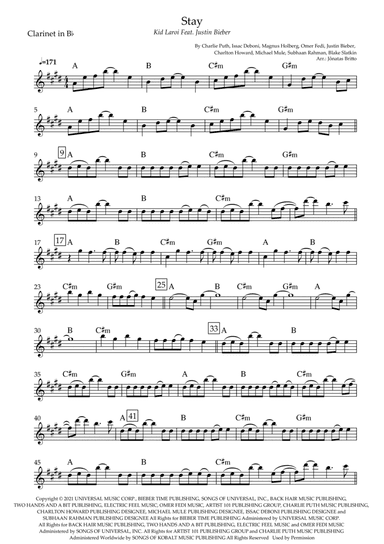 Stay (arr. Jônatas Britto)