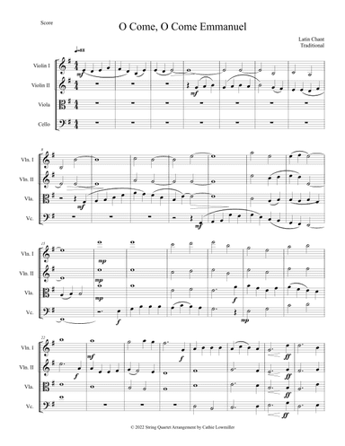 O Come, O Come, Emmanuel (arr. Cathie Lowmiller)