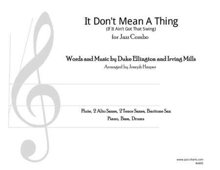 It Don't Mean A Thing (If It Ain't Got That Swing) (arr. Joseph Hasper)