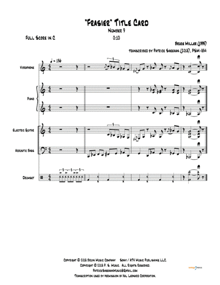 Frasier Cues (arr. Patrick Sheehan)