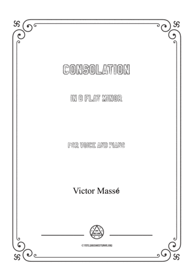 Masse-Consolation in b flat minor,for Voice and Piano (arr. MSM)