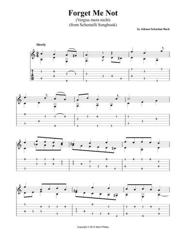 Forget Me Not (Vergiss mein nicht) (arr. Mark Phillips)