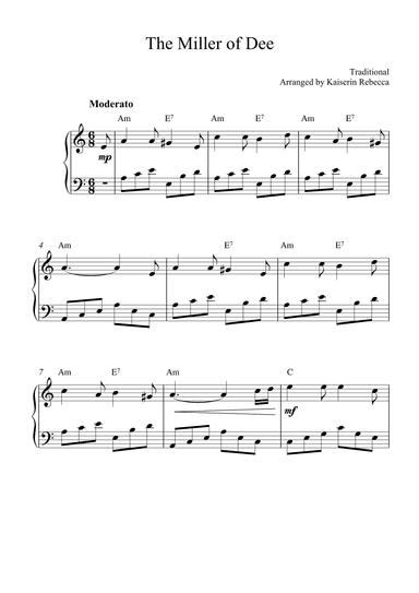 The Miller of Dee (arr. Kaiserin Rebecca)