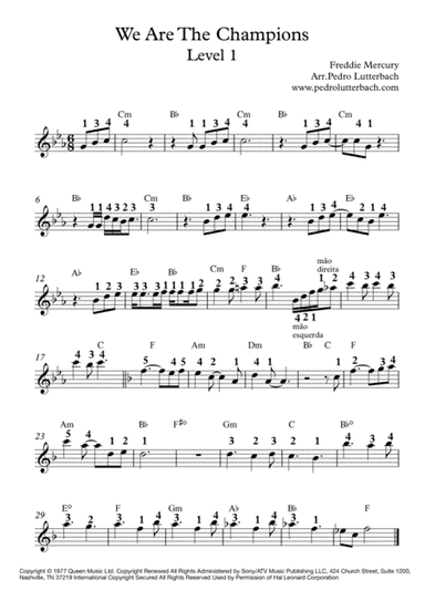 We Are The Champions (arr. Pedro Lutterbach)