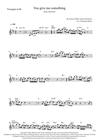 You Give Me Something (arr. Fernando Britto)