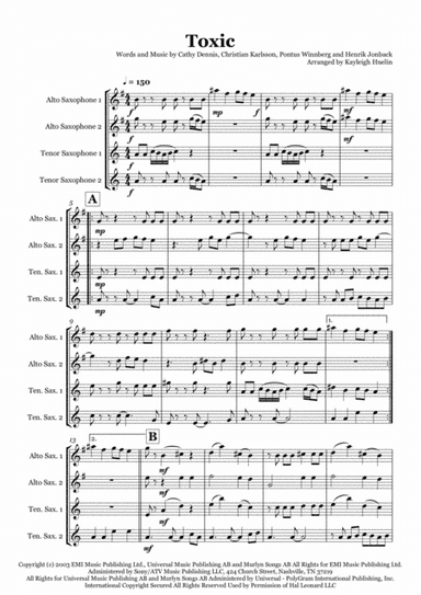 Toxic (arr. Kayleigh Huelin)