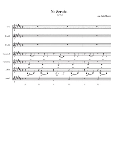 No Scrubs (arr. Deke Sharon)