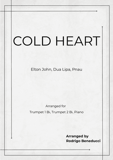 Cold Heart (pnau Remix) (arr. RODRIGO BENEDUCCI)