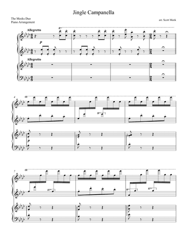Jingle Bells / La Campanella mash-up (arr. Scott Meek)